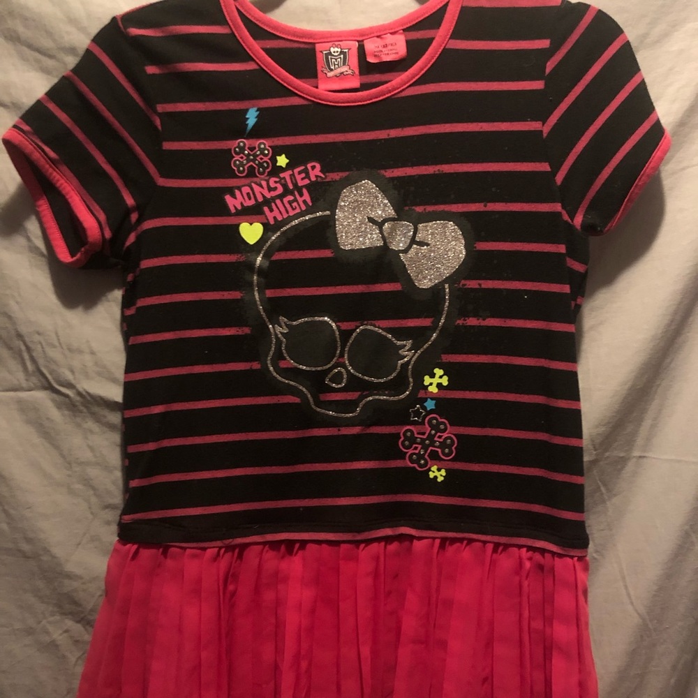 💗MONSTER HIGH😍GIRLS DRESS SHIRT